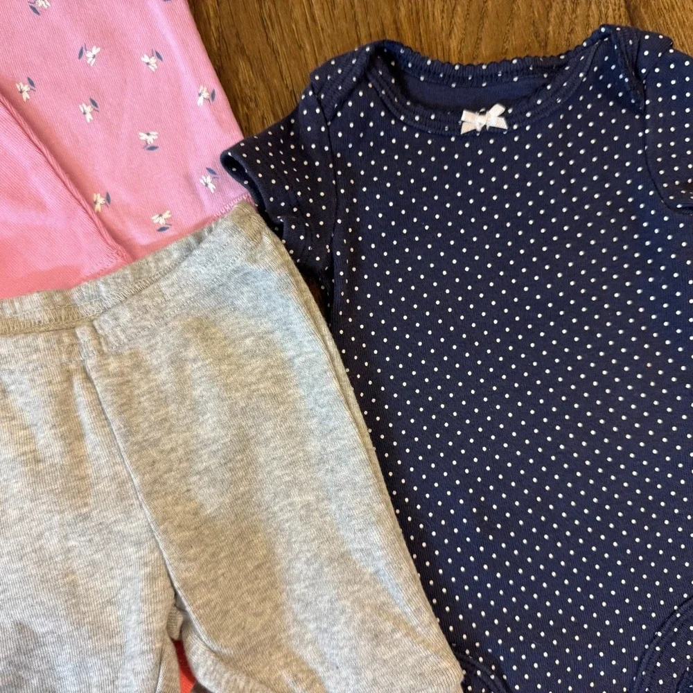 Carters Baby Newborn Girl Bundle Bodysuits Shirts Pants Lot Outfits Butterfly
